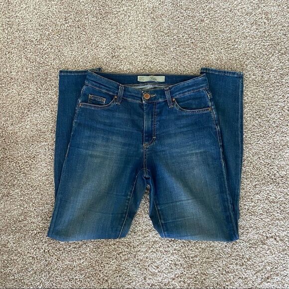 Topshop Blue Distressed Leigh Jeans - Picture 1 of 3